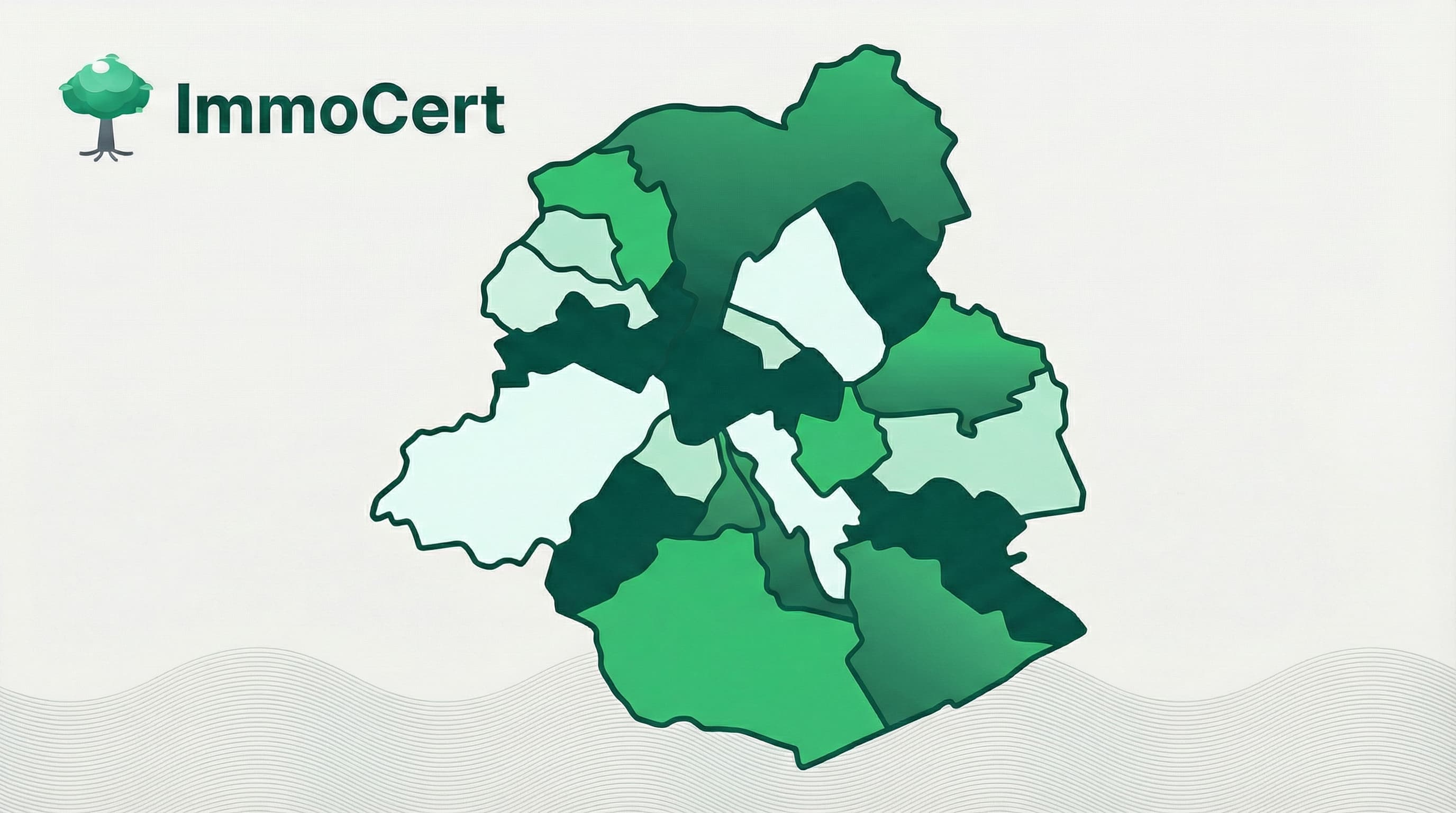 Carte des 19 communes de la Region de Bruxelles-Capitale avec codes postaux et zones couvertes par Sertic