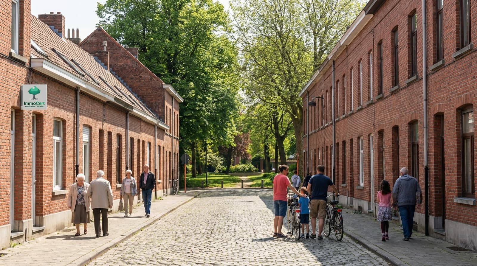 Diagnostic PEB Anderlecht — Maisons ouvrières quartier résidentiel