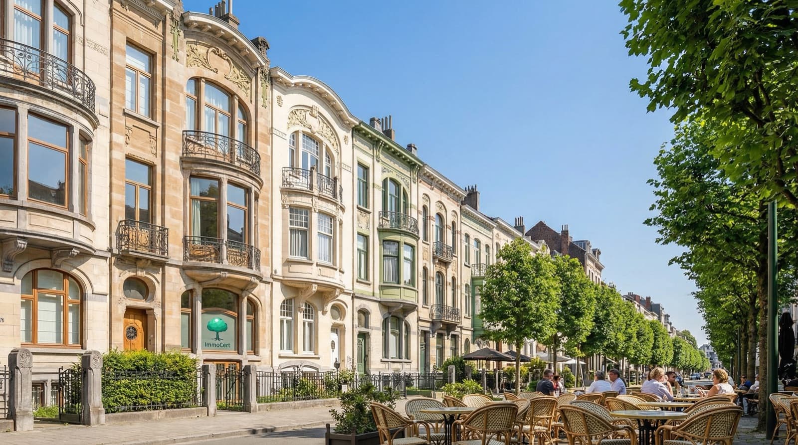 Certification PEB Ixelles — Maisons Art nouveau quartier Flagey