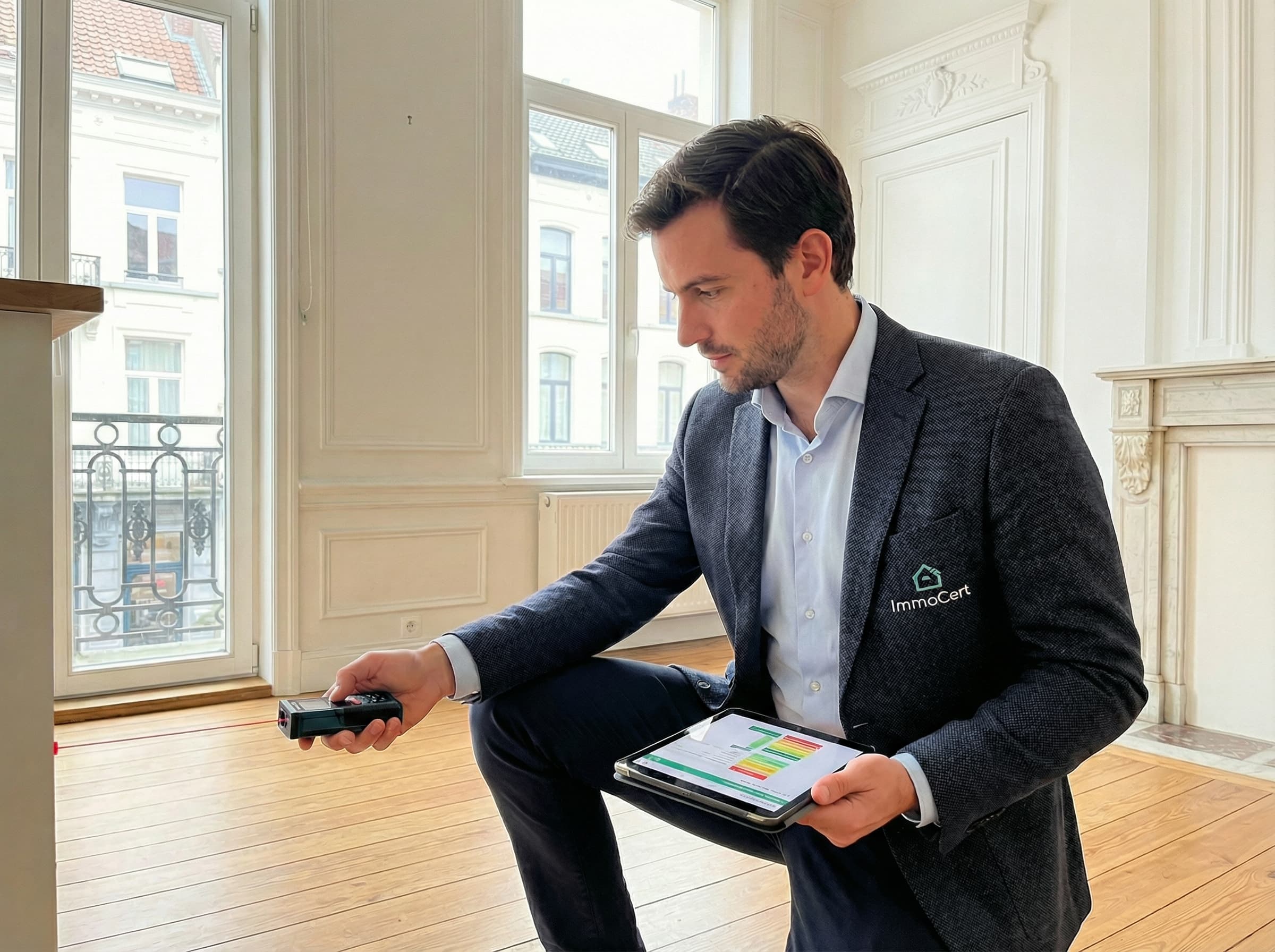 Expert Sertic en visite de certification à Molenbeek-Saint-Jean